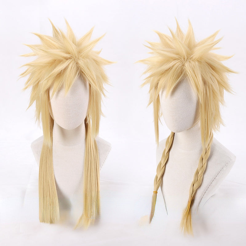 Final Fantasy Cloud Strife Golden Long Cosplay Wig
