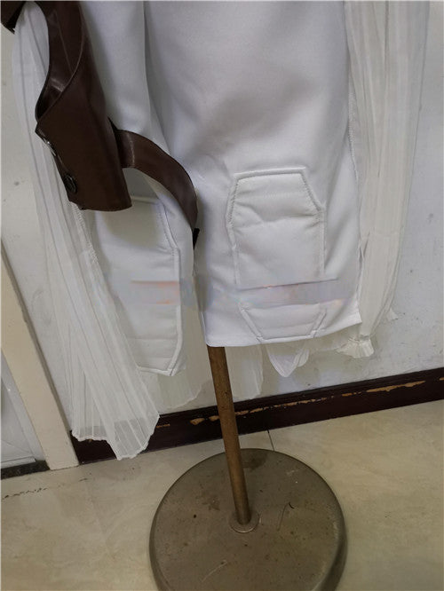 Rey Rise of Skywalker Costume Star Wars 9 Cosplay Halloween White Suit for Adults