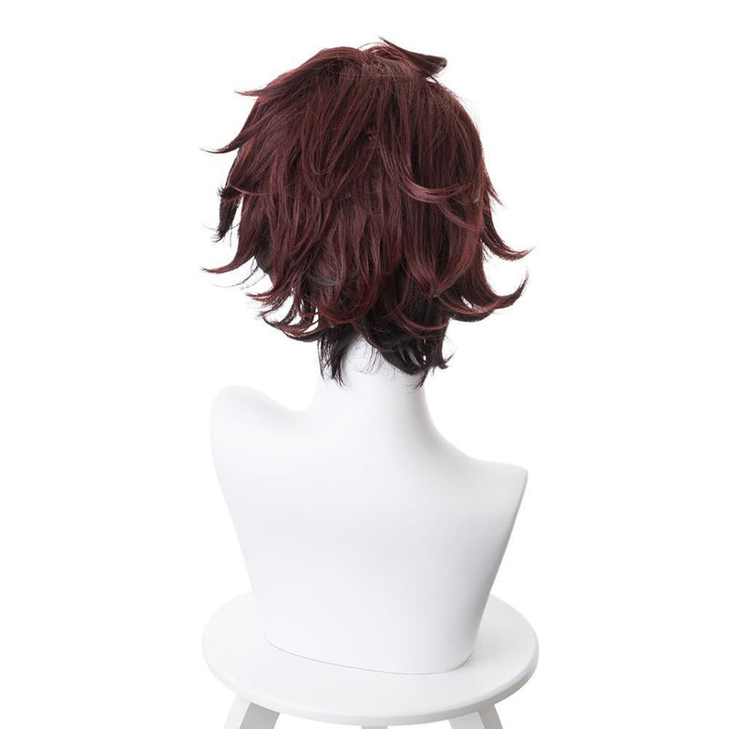Blade Of Demon Destruction Kamado Tanjirou Outfit Cosplay Wig - CrazeCosplay