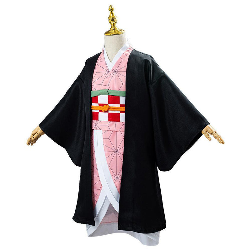 Kid Nezuko costume Demon Slayer Kimetsu No Yaiba Kamado Uniform anime halloween cosplay suit - CrazeCosplay