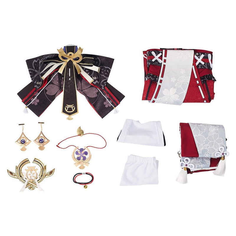 Genshin Impact Yae Miko Outfits Halloween Carnival Suit Cosplay Costume - CrazeCosplay