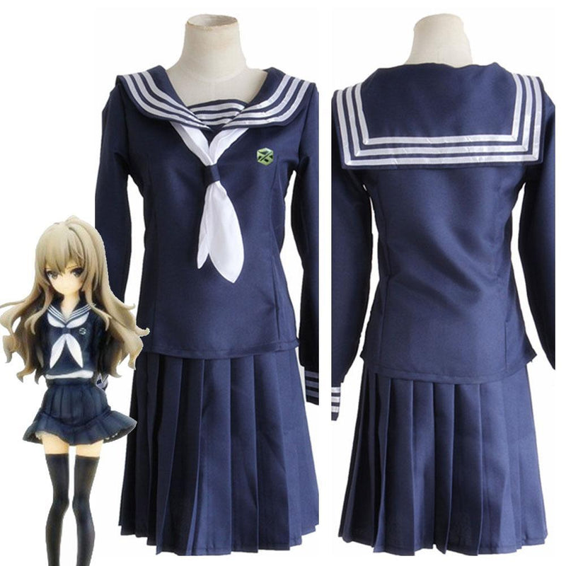 Toradora Tiger And Dragon Blue School Uniform Cosplay Costume - CrazeCosplay