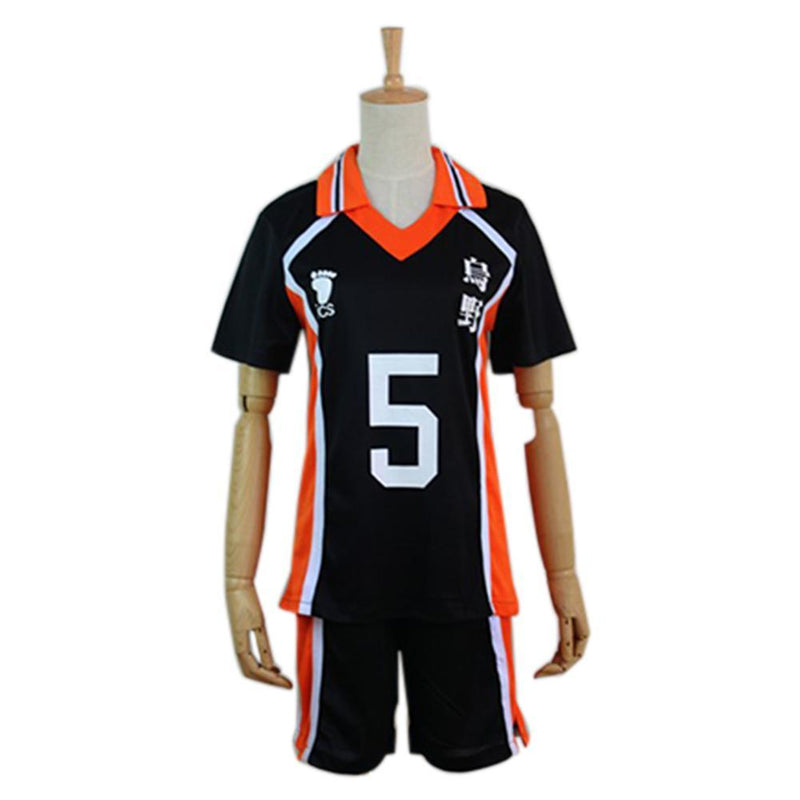 Haikyuu Cosplay Costume Karasuno High School Volleyball Club Tanaka Ryunosuke Sportswear Jerseys Uniform - CrazeCosplay