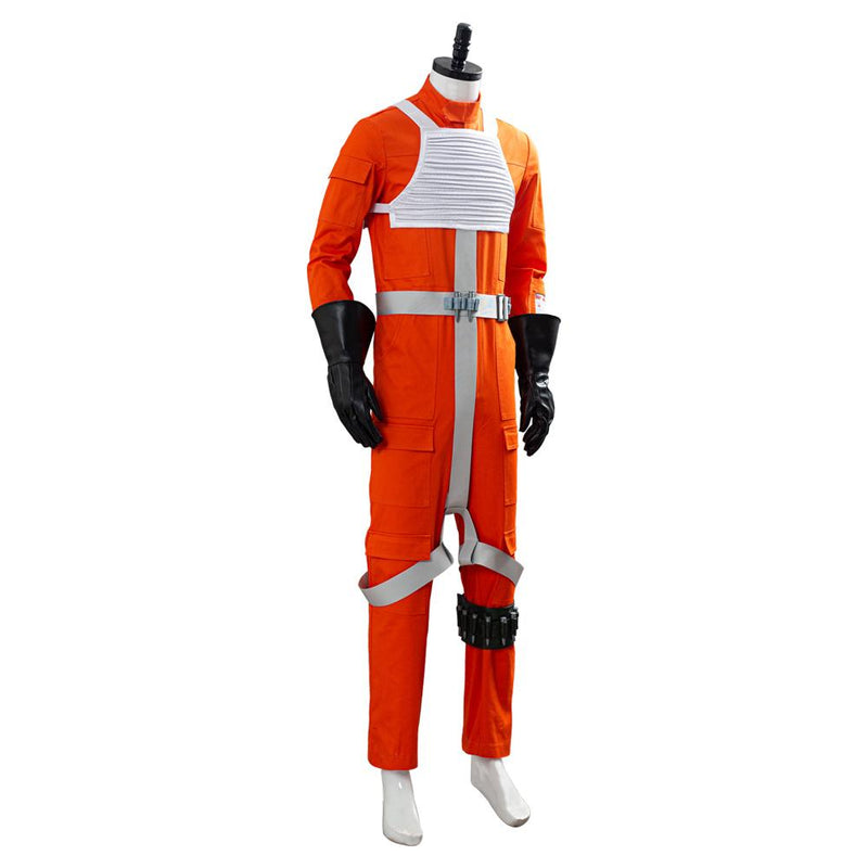Star Wars X Wing Rebel Uniform Outfit Pilot Jumpsuit Cosplay Costume - CrazeCosplay