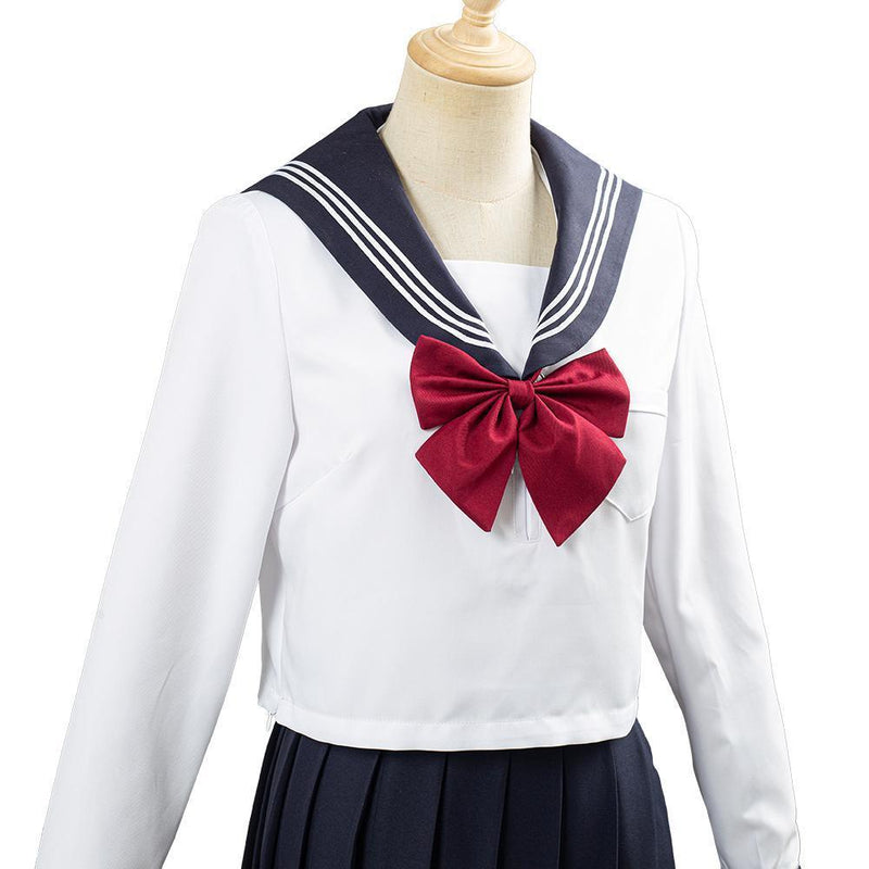 Jk High School Uniform Class Uniform Students Clothing Summer Navy Sailor Suit Cosplay Top Skirt Outfit - CrazeCosplay