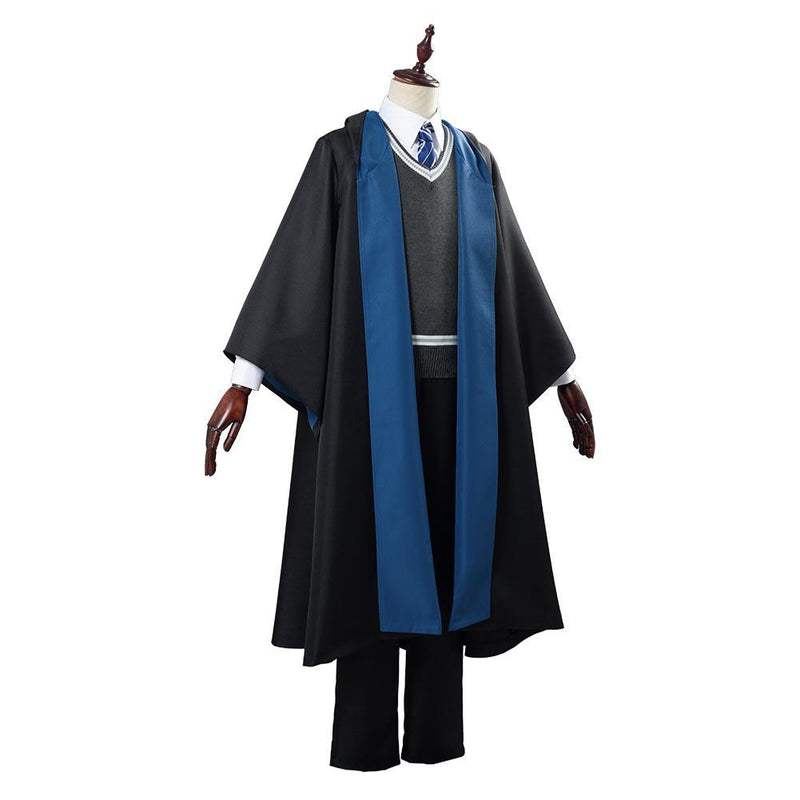 Harry Potter School Uniform Ravenclaw Robe Cloak Outfit Cosplay Costume Halloween Carnival Suit