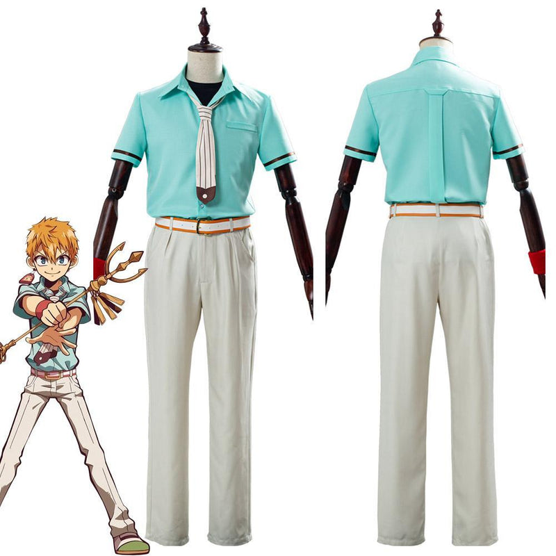 Minamoto Kou Jibaku Shounen Hanako Kun Outfit Cosplay Costume - CrazeCosplay