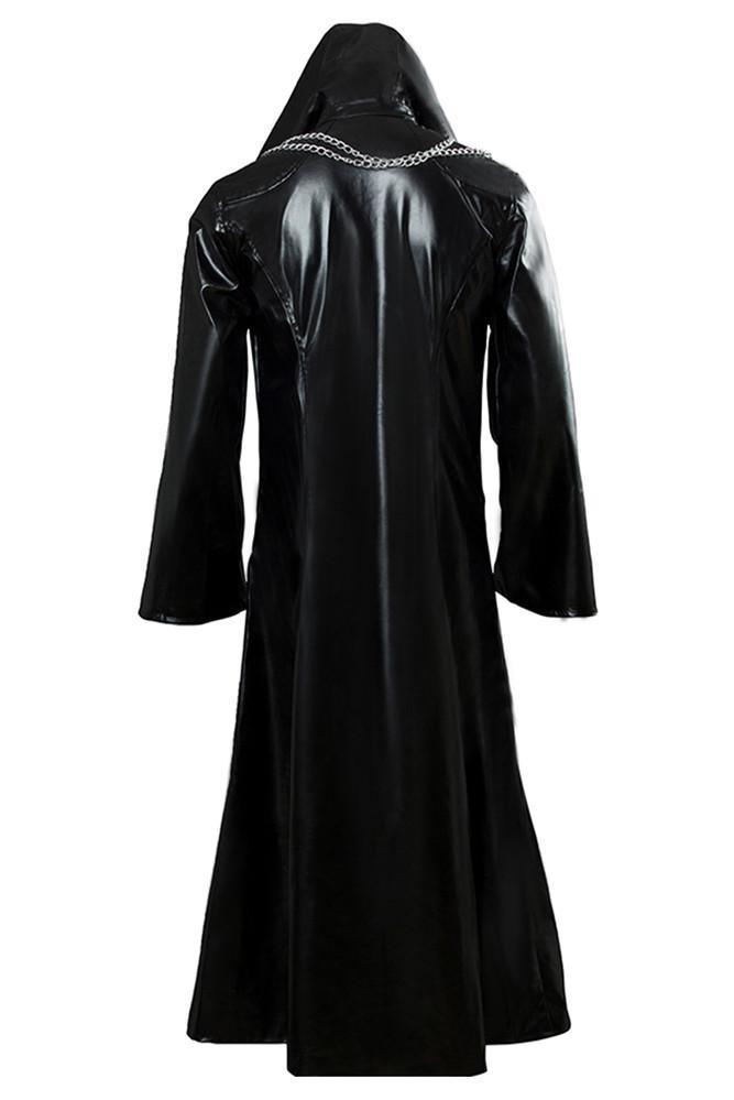 Manga Kh Organization Xiii Kingdom Hearts ii 2 Cosplay Pleather Coat Costume New Version - CrazeCosplay