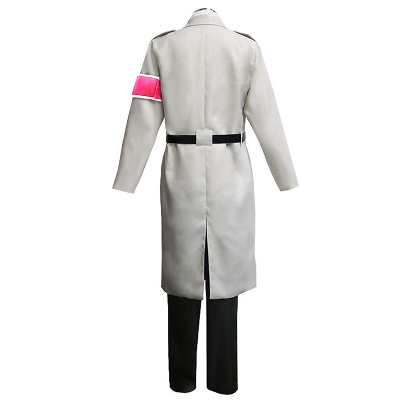 Attack on Titan Shingeki no Kyojin S4 Marley Army White Uniform Outfits Halloween Carnival Suit Cosplay Costume - CrazeCosplay