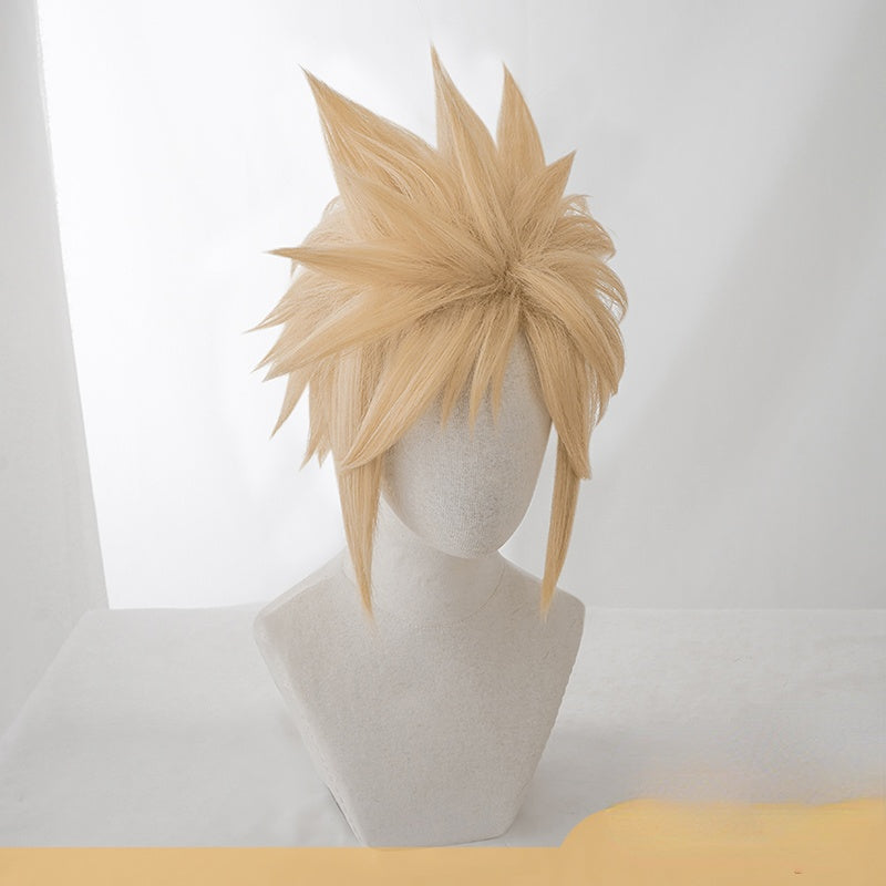 Final Fantasy Cloud Strife Golden Short Cosplay Wig