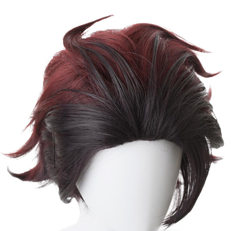 Blade Of Demon Destruction Kamado Tanjirou Outfit Cosplay Wig - CrazeCosplay