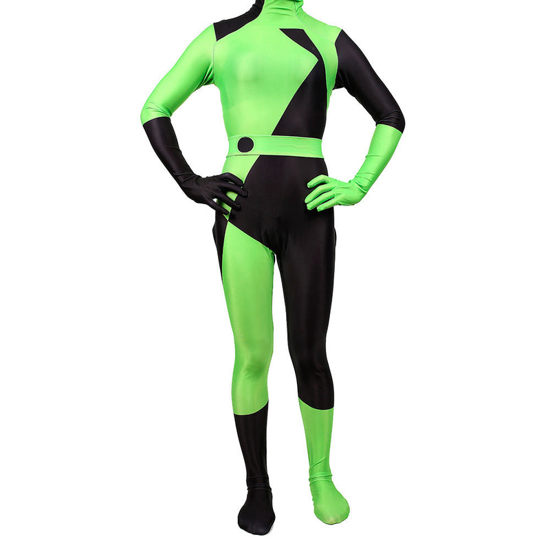 Plus Size Shego Halloween Costume Bodysuit From Kim Possible Cosplay for Adults - CrazeCosplay