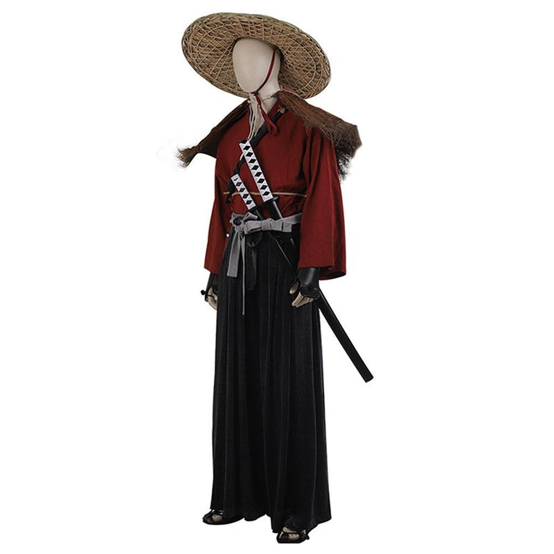 Game Ghost Of Tsushima Jin Sakai Halloween Carnival Costume Japan Samurai Warriors Outfit Cosplay Costume - CrazeCosplay