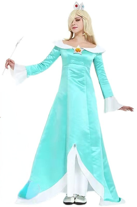 Princess Rosalina Dress Easy Book Character Costumes Super Mario Cosplay Outfits - CrazeCosplay