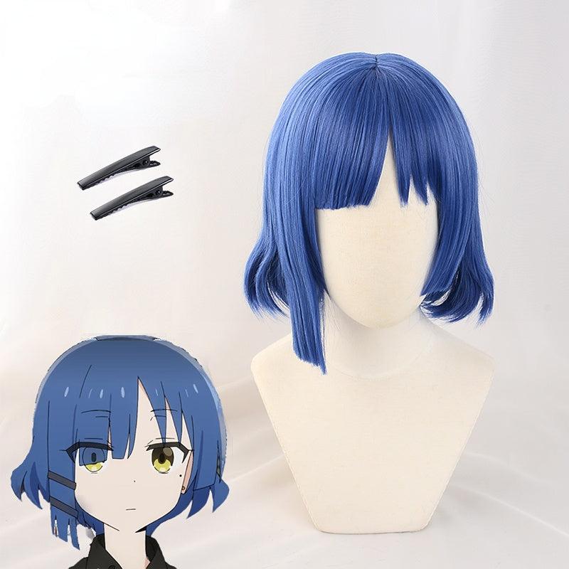 Yamada Ryo Blue Wig Bocchi The Rock Cosplay Wig - CrazeCosplay