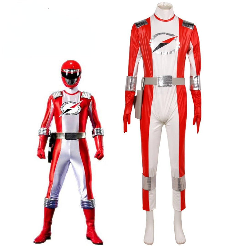 Gogo Sentai Boukenger Superhero Jumpsuit Bouken Red Satoru Akashi Cosplay Costume - CrazeCosplay