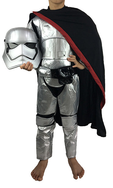 Boys Silver Stormtrooper Costume Authentic Stormtrooper Cosplay Suits with Mask