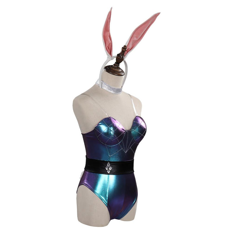 League of Legends LoL KDA Bunny Girls Jumpsuit Outfit Halloween Cosplay Costume - CrazeCosplay