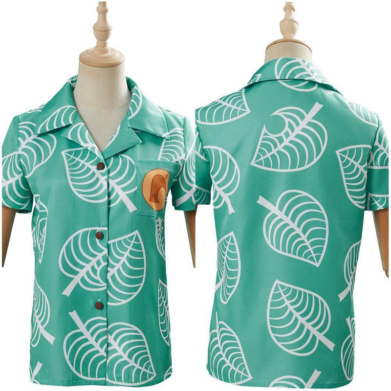 Adult Animal Crossing Timmy Tommy Short Sleeve Shirts Top Cosplay Costume - CrazeCosplay