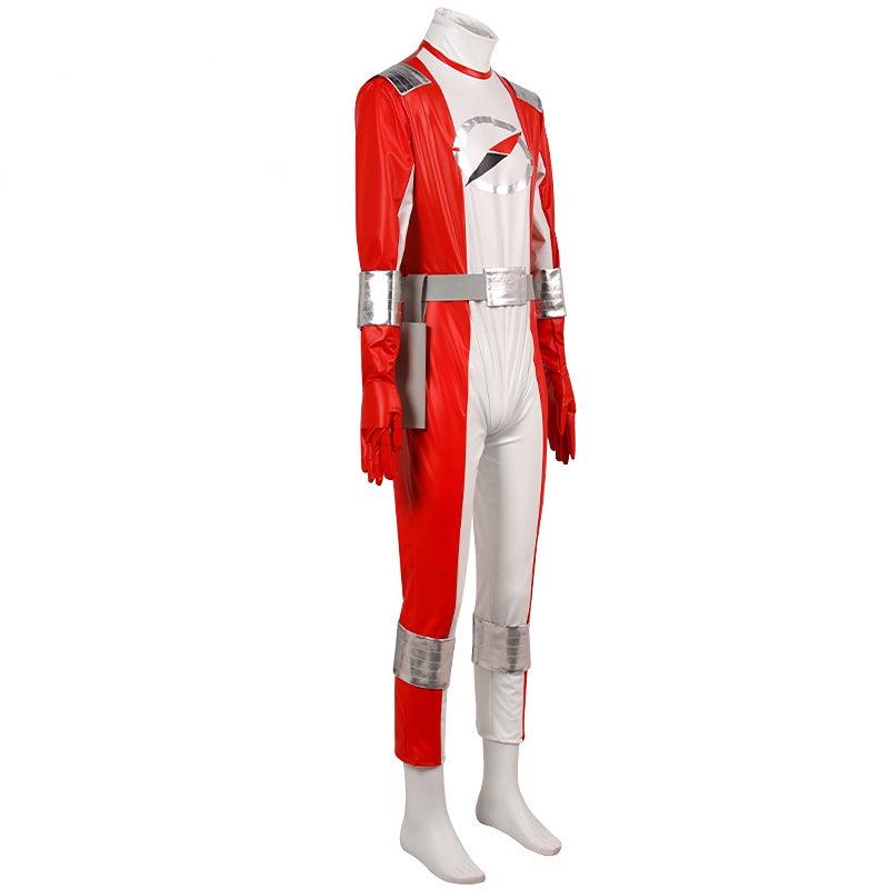 Gogo Sentai Boukenger Superhero Jumpsuit Bouken Red Satoru Akashi Cosplay Costume - CrazeCosplay