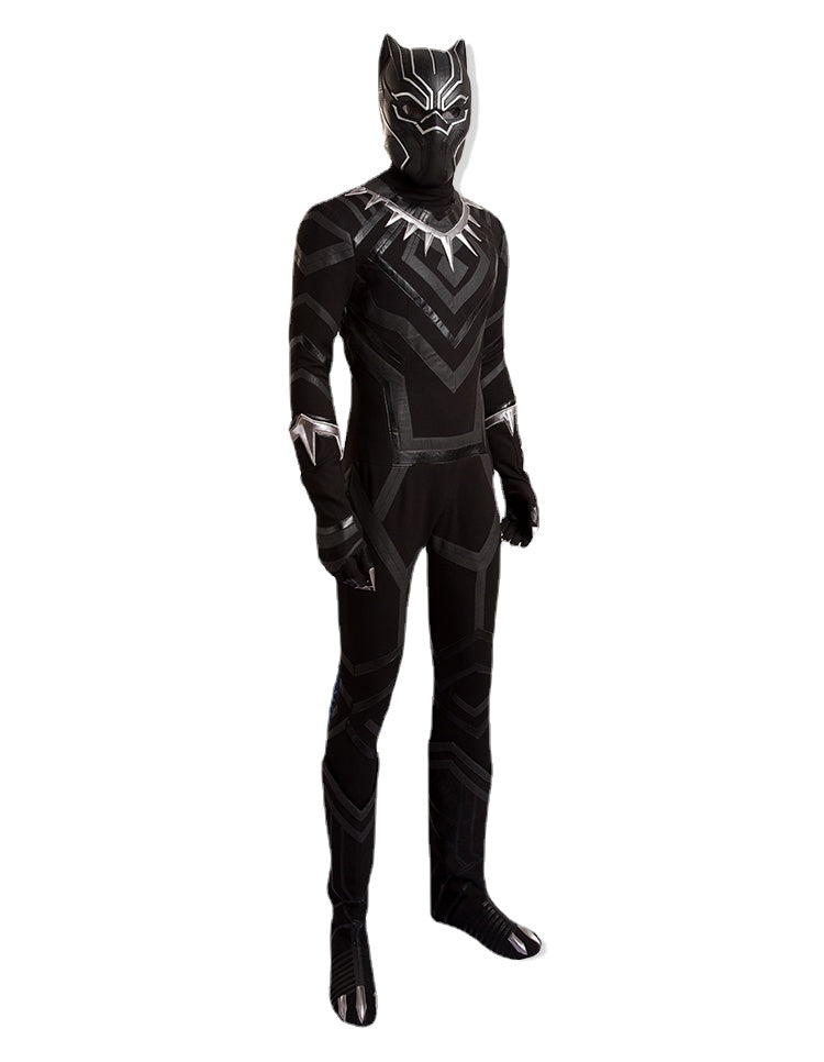 Black Panther Complete Cosplay Costume Halloween Superhero Jumpsuit Adult Suit - CrazeCosplay