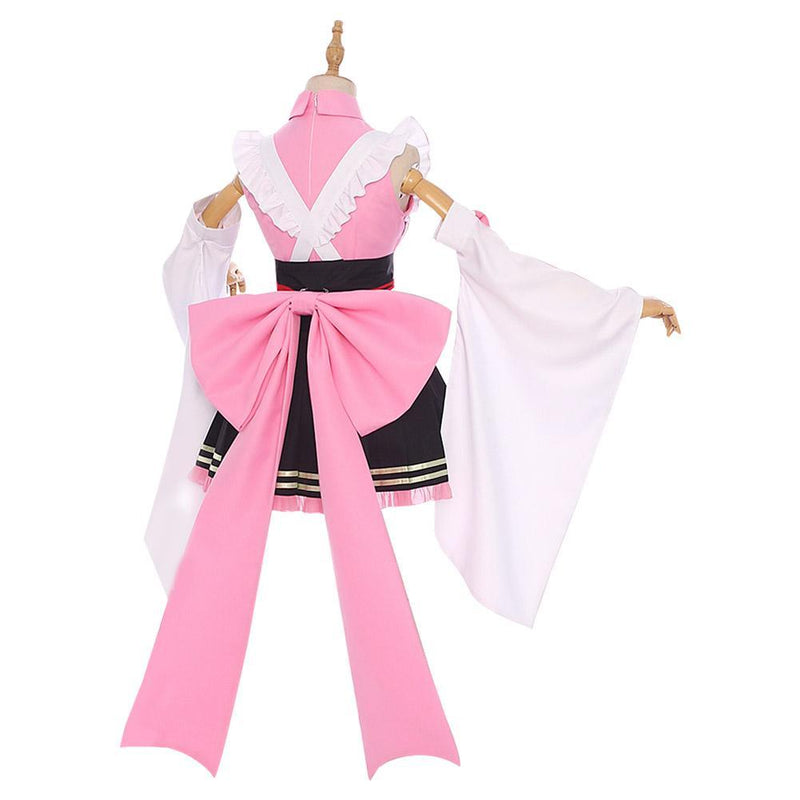 Demon Slayer Kanroji Mitsuri Maid Outfit Cosplay Costume - CrazeCosplay