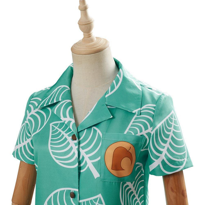Adult Animal Crossing Timmy Tommy Short Sleeve Shirts Top Cosplay Costume - CrazeCosplay