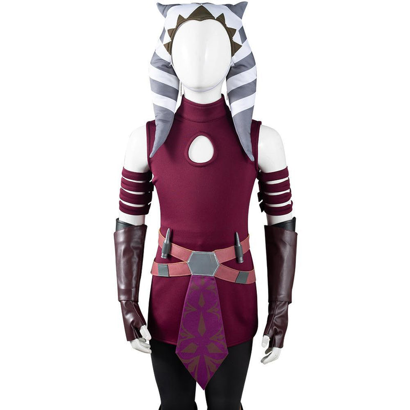 Star Wars The Clone Wars Ahsoka Tano Kids Children Halloween Carnival Suit Outfits Cosplay Costume - CrazeCosplay