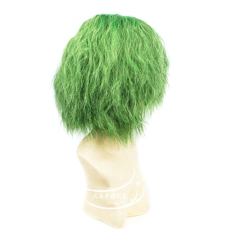 The Joker Short Green Curly Cosplay Wig - CrazeCosplay