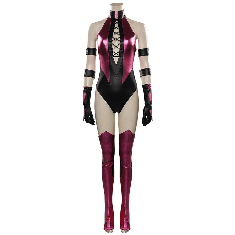 Mortal Kombat Mileena Cosplay Costume Jumpsuit Outfits Halloween Carnival Suit - CrazeCosplay