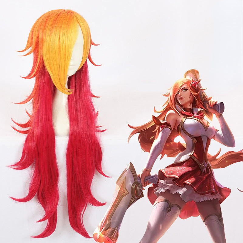 League of Legends Miss Fortune Red Long Cosplay Wig