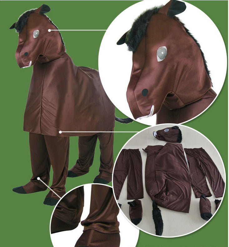 Two Person Horse Costume Two Man Horse Halloween Costume for Adult - CrazeCosplay