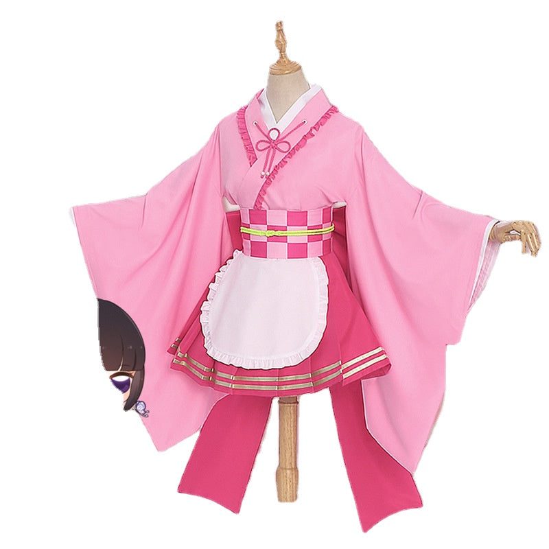 Tsuyuri Kanawo Lolita Maid Outfit Cosplay Costume