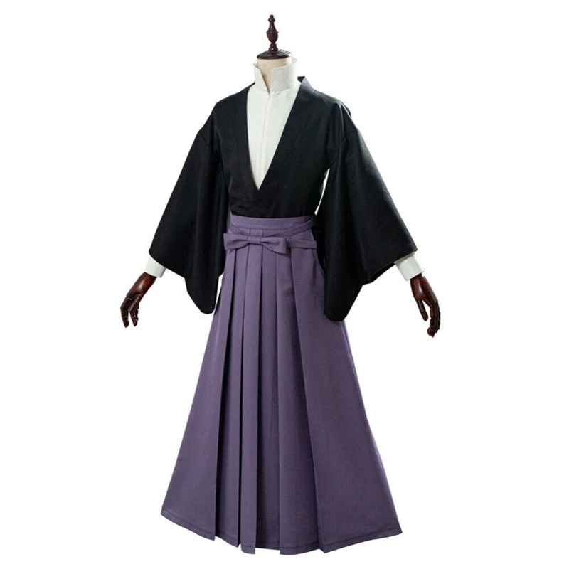 Toilet Bound Hanako Kun Hakama Pants Samurai Kimono Set Tsukasa Yugi Kendo Cosplay Costume - CrazeCosplay