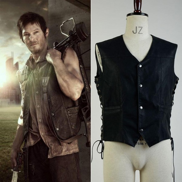 The Walking Dead Daryl Dixon Vest Only Costume Cosplay - CrazeCosplay