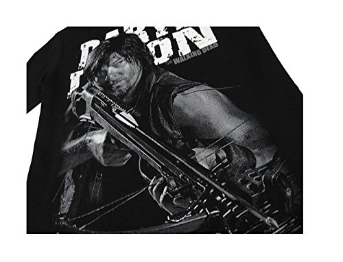The Walking Dead Daryl Dixon Black T Shirt Short Sleeve Tee - CrazeCosplay