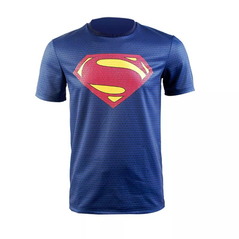 Superman Man Of Steel Superman Blue T Shirt New - CrazeCosplay