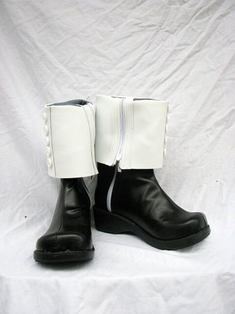 Soul Eater Crona Cosplay Boots Shoes Black And White - CrazeCosplay