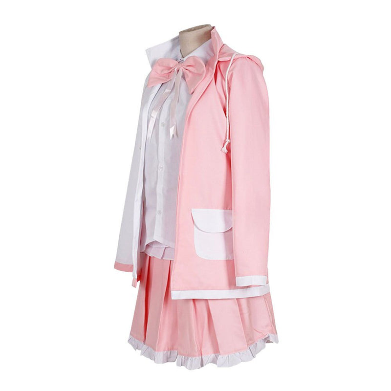Anime Super Danganronpa 2 Monomi Uniform Pink White Rabbit Cosplay Costume