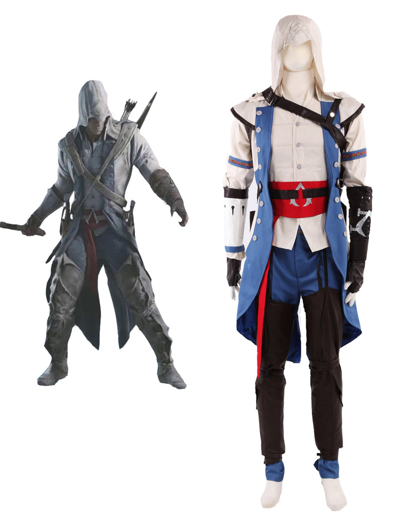 Assassin's Creed Connor Cosplay Costume Ac3 Connor Kenway Outfit for Halloween