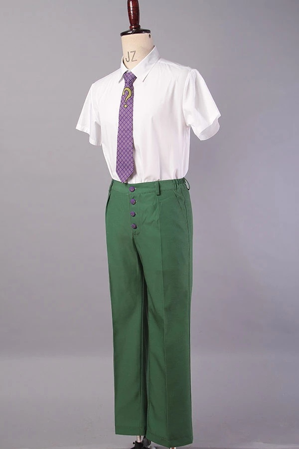 batman arkham city the riddler dr edward nigma outfit cosplay costume - CrazeCosplay