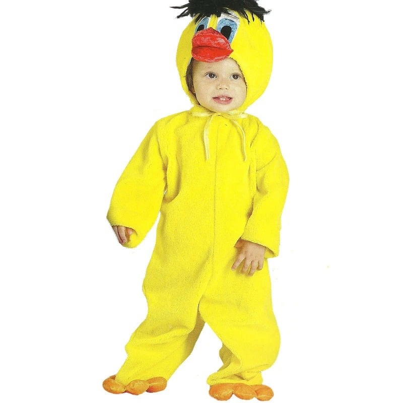 Halloween Animal Chick Cock Hem Kid Jumpsuit Cosplay Costume Bathrobe Pajamas - CrazeCosplay