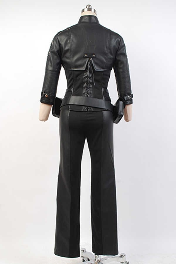 Green Arrow Black Canary Sara Lance Cosplay Costume Artificial Leather Outfit - CrazeCosplay