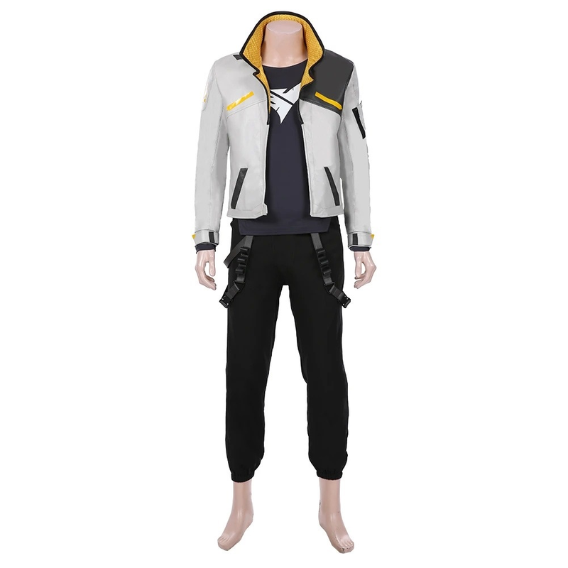 Game Valorant Phoenix Men Jacket Pants Suit Halloween Carnival Outfit Cosplay Costume - CrazeCosplay