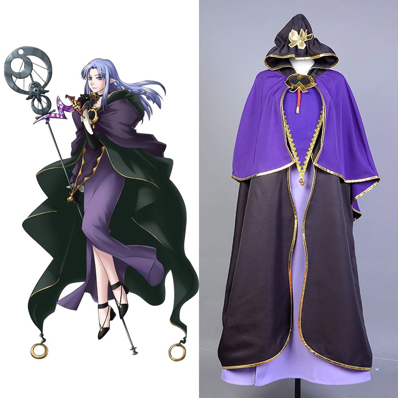 Fate Stay Night Servant Caster Outfit Cosplay Costume - CrazeCosplay
