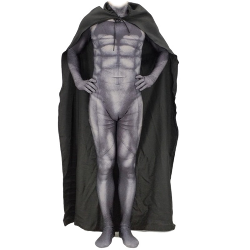 Batman v Superman: Dawn of Justice Bruce Wayne Cosplay Costume Zentai Superhero Bodysuit Suit Jumpsuits Cloak - CrazeCosplay