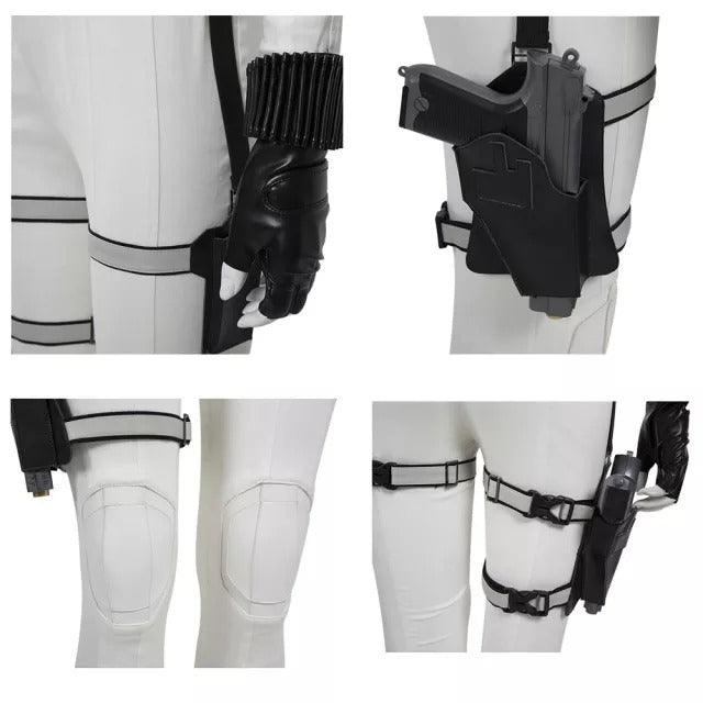 Black Widow Yelena Belova Halloween Outfit marvel Cosplay suit white Costume - CrazeCosplay