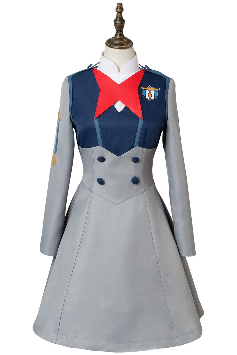 Darling In The Franxx Ichigo Code 015 Girls Uniform Dress Cosplay Costume - CrazeCosplay