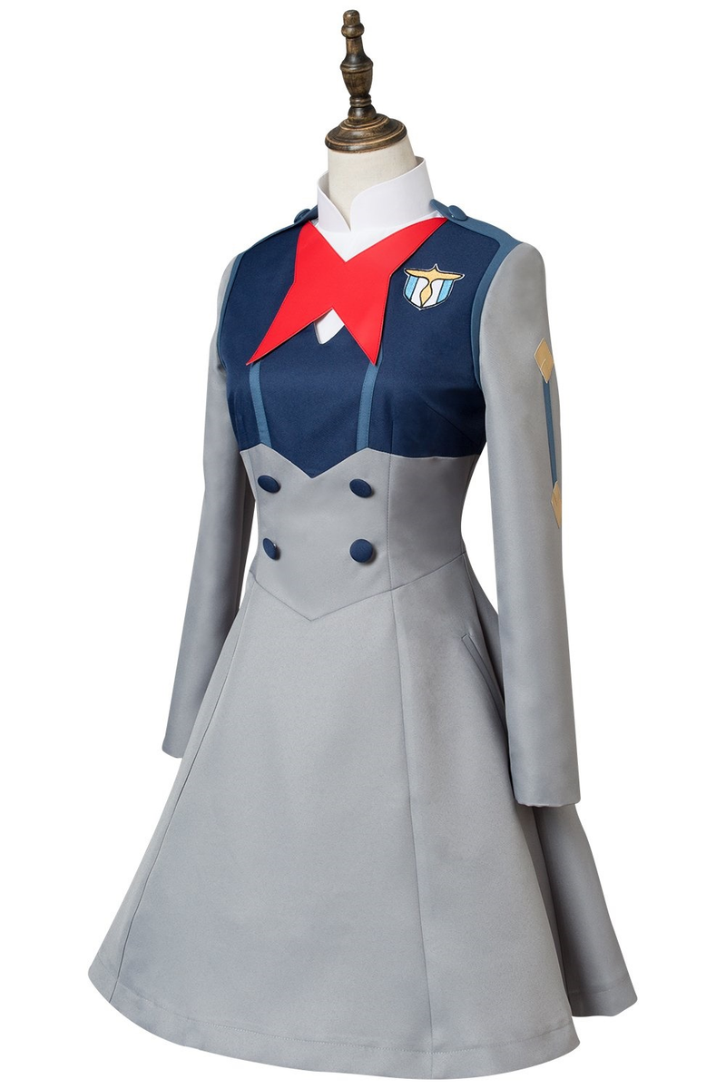Darling In The Franxx Ichigo Code 015 Girls Uniform Dress Cosplay Costume - CrazeCosplay