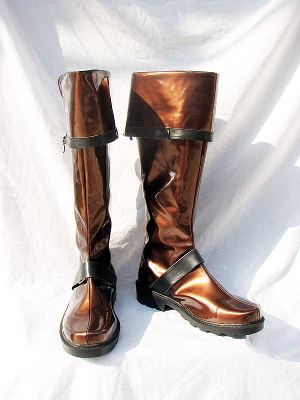 D Gray Man Lavi Cosplay Boots Shoes Dark Brown - CrazeCosplay